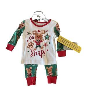 Disney Mickey Minnie Mouse Pajamas Oh Snap! New Size 3-6 Months Baby PJs